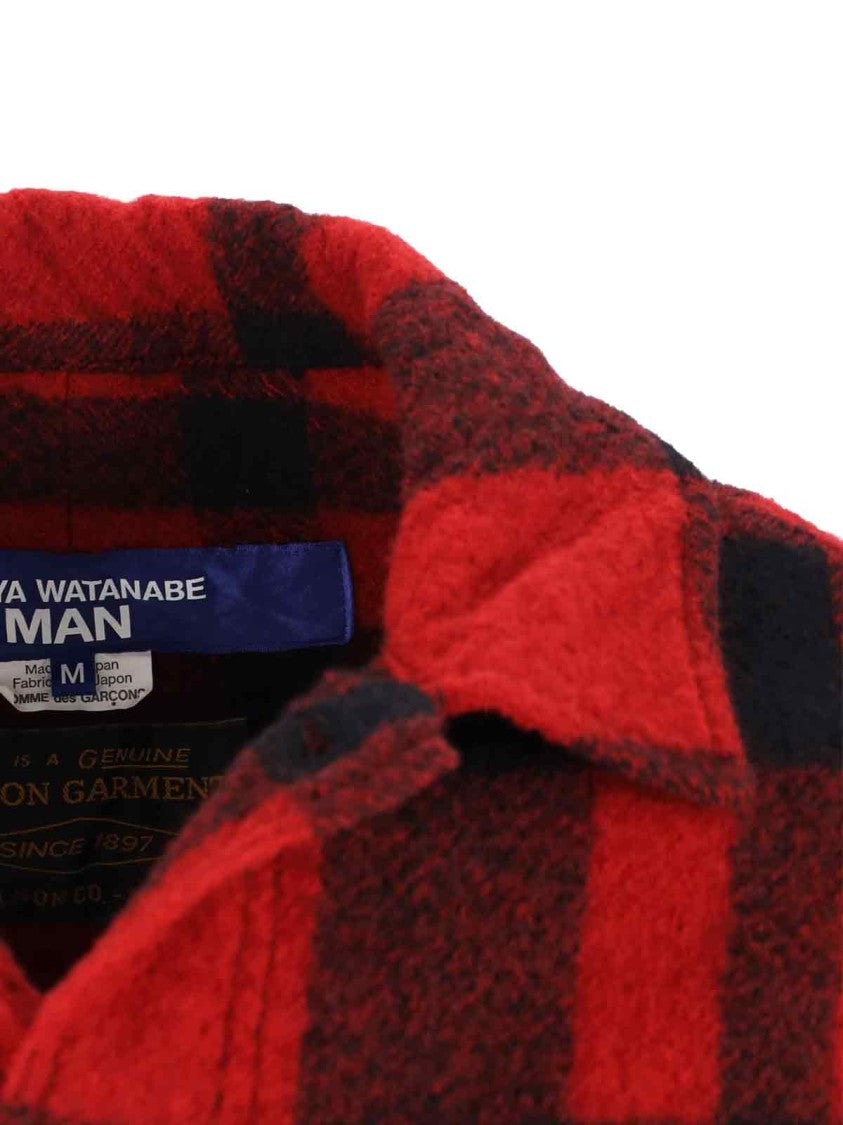 Junya Watanabe Plaid Shirt Jacket – Red/Black