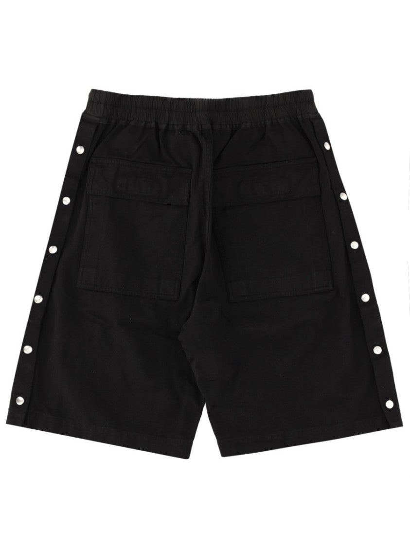Drkshdw By Rick Owens Wide Pusher Side Snap Buttons Shorts