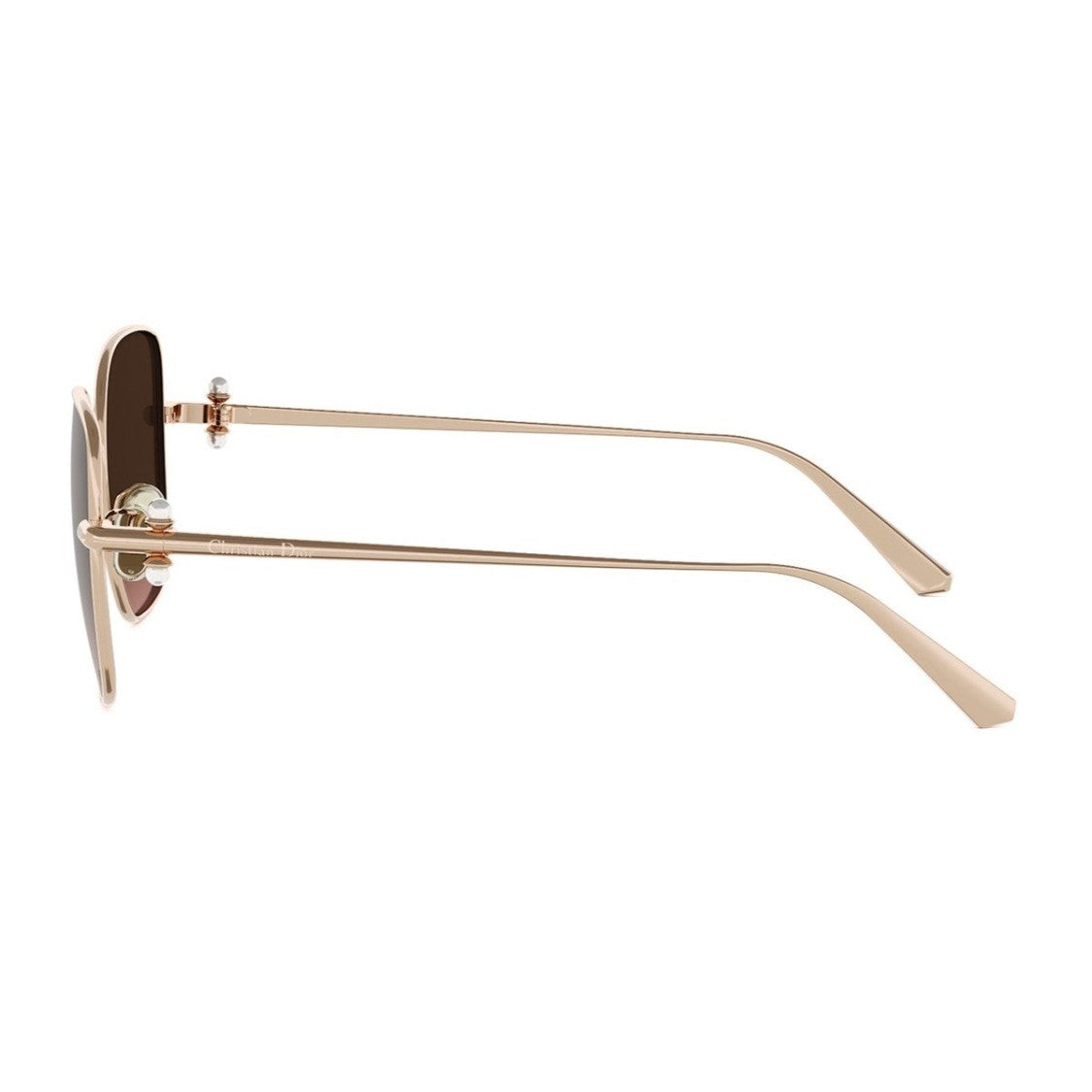 Dior Rose Gold Diortribales S1u Metal Square Sunglasses