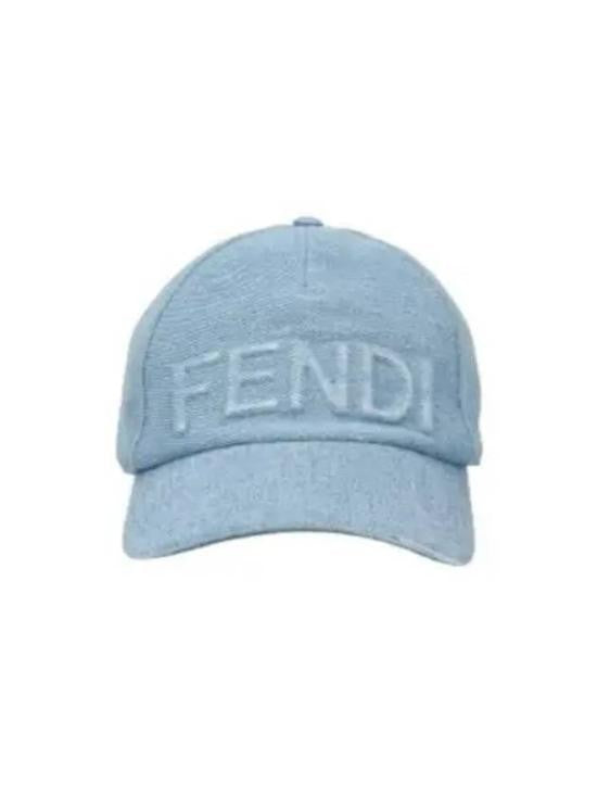 Fendi Structured Cotton Baseball Cap With Embroidered Detailing