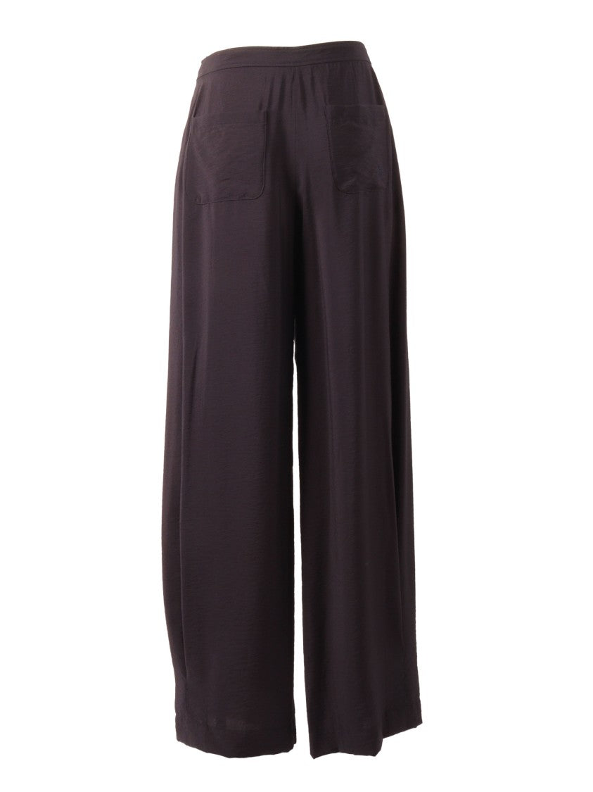 Emporio Armani High Waisted Pleated Straight-Leg Pants