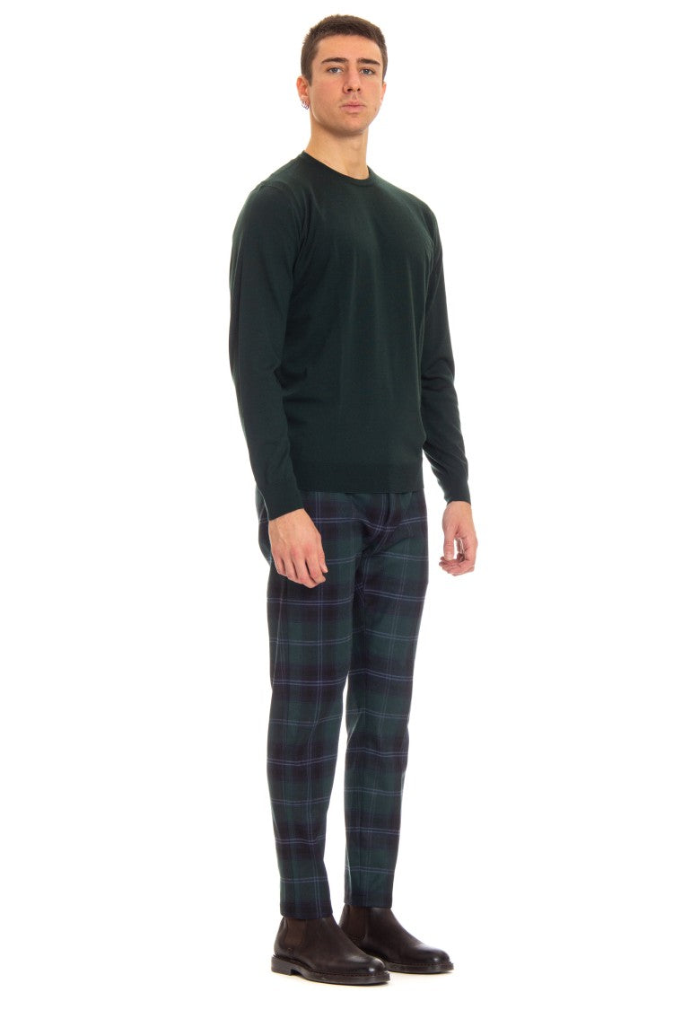 Drumohr Extrafine Super 140'S Wool Crewneck Sweater