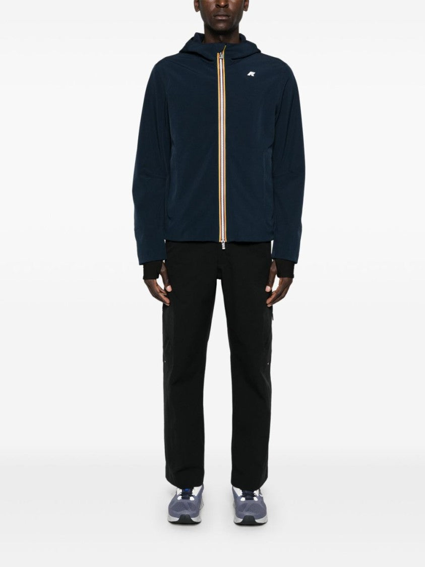 K-Way Navy Blue Waterproof Bonded Jacket