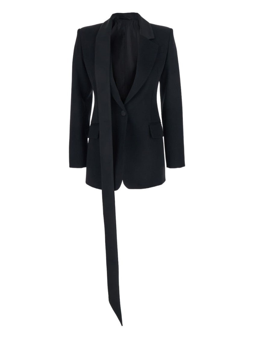 The Attico Tailored Black Virgin Wool Blazer