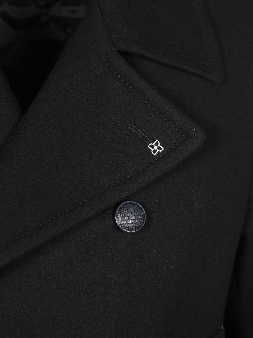 Tagliatore Double-Breasted Men's Giaccone Picot Coat