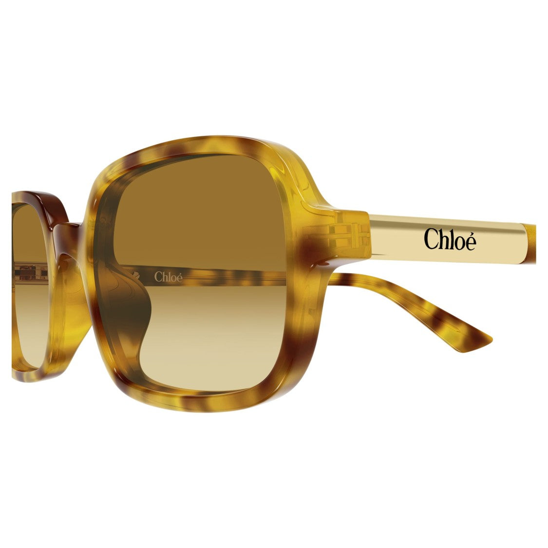 Chloé Oversized Tortoiseshell Square Sunglasses With Gradient Lenses