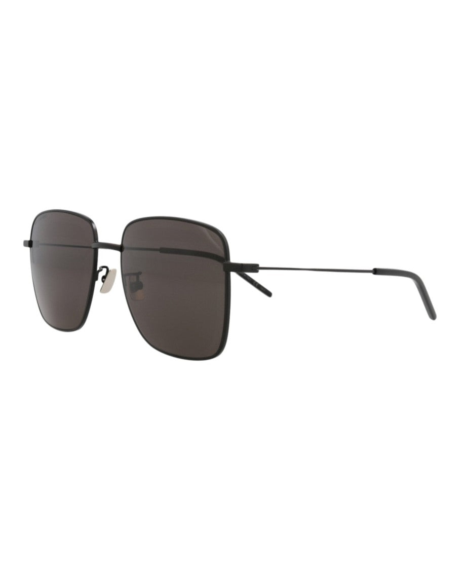 Saint Laurent Square-Frame Metal Sunglasses