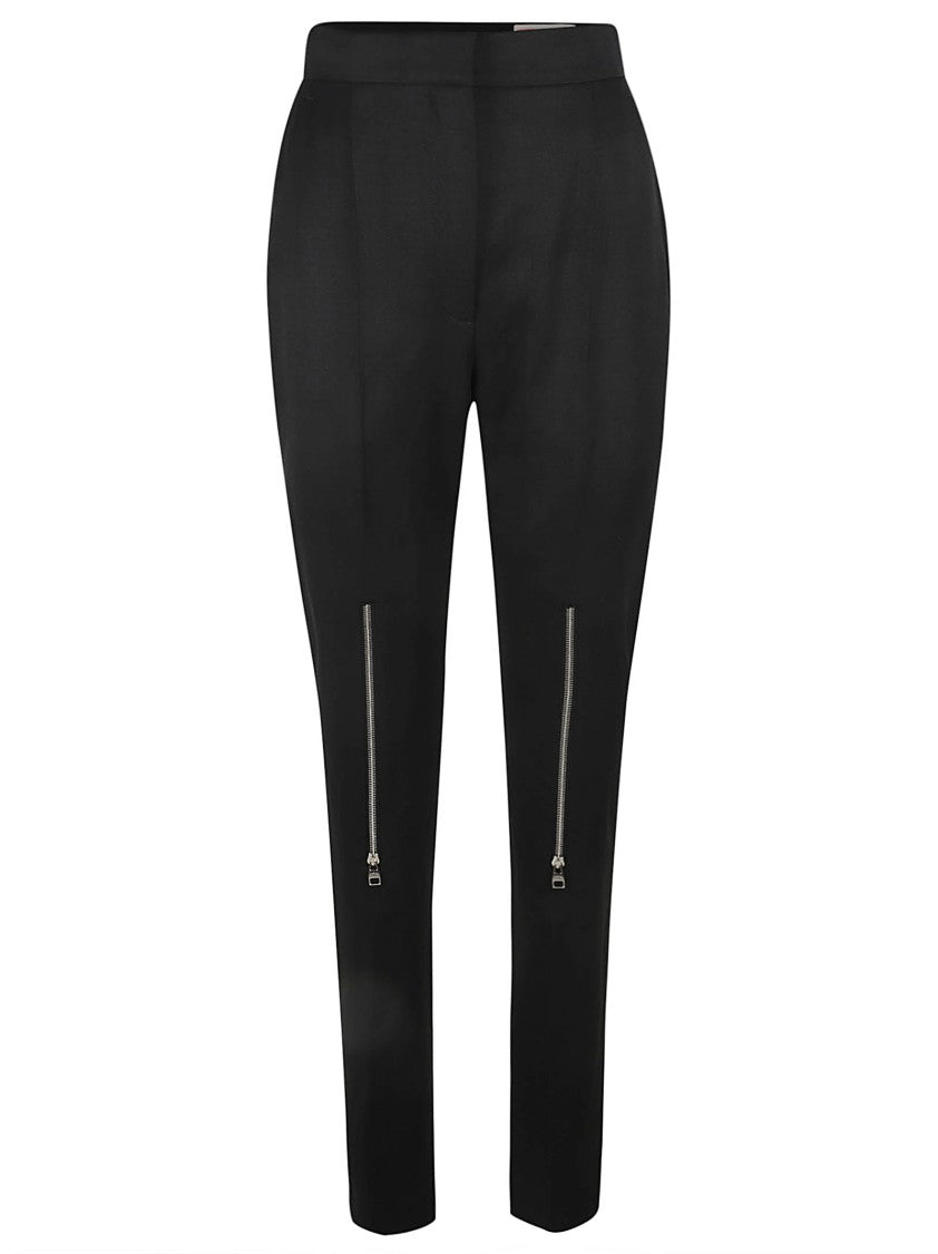 Alexander Mcqueen Tapered Black Tailored Trousers