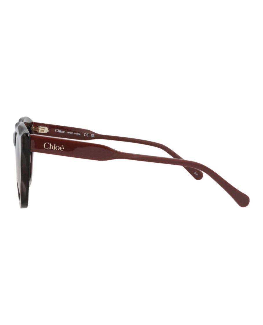 Chloé Round-Frame Recycled Acetate Sunglasses