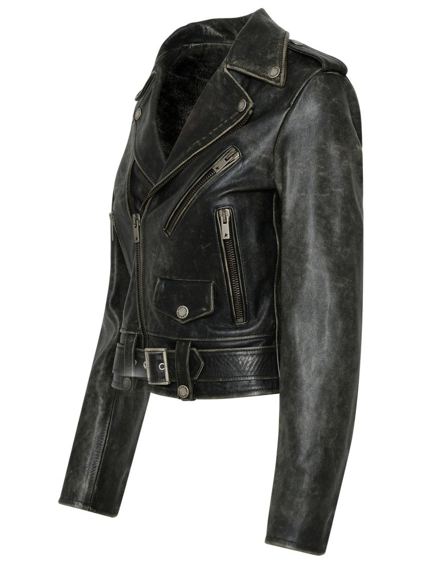 Golden Goose Short Leather Jacket