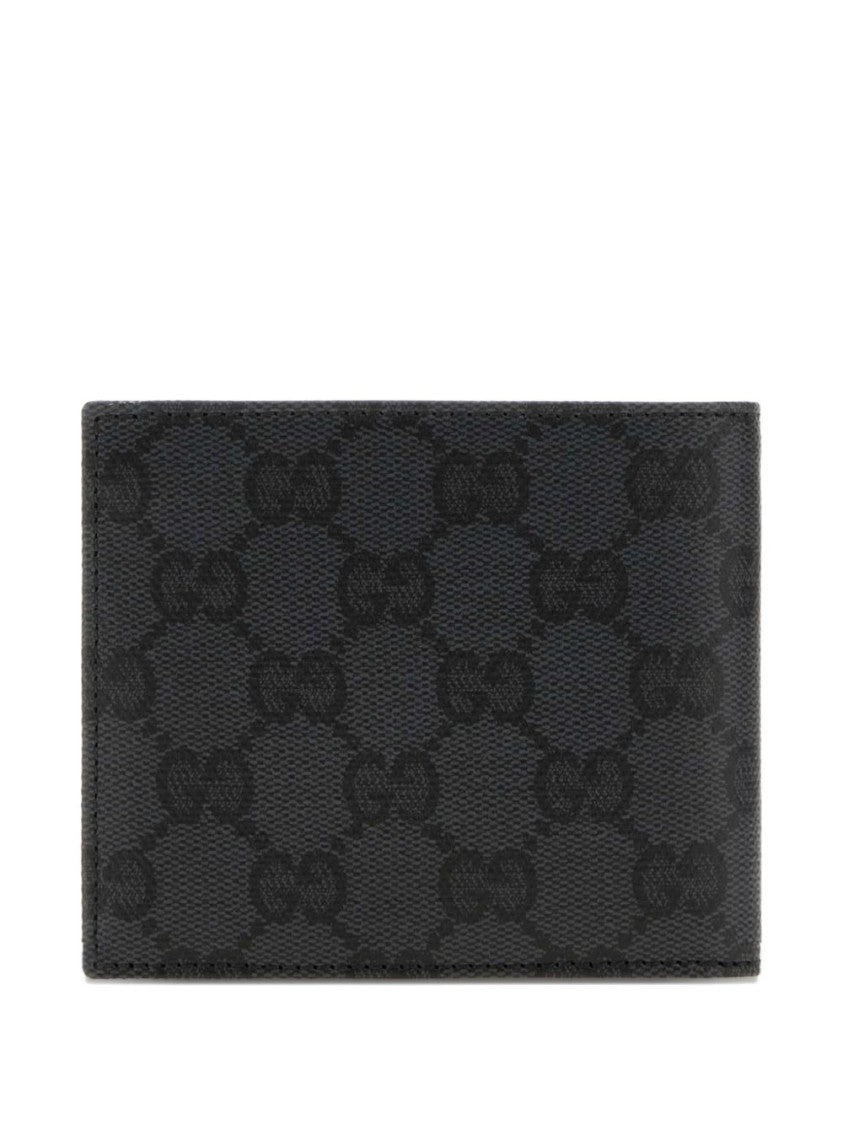 Gucci Interlocking Pattern Textured Fabric Wallet
