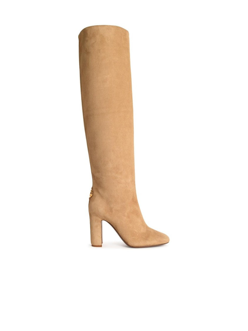 Dolce & Gabbana Beige Suede Boots