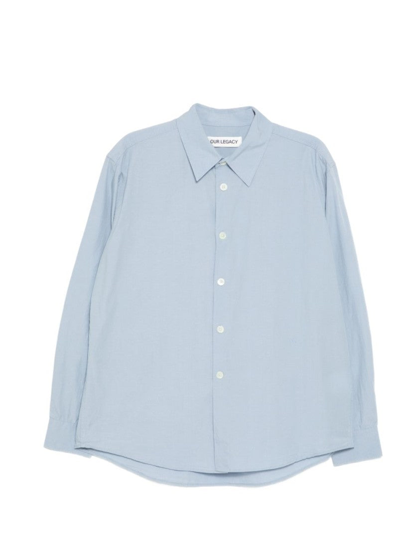 Our Legacy Blue Relaxed Fit Classic Collar Shirt