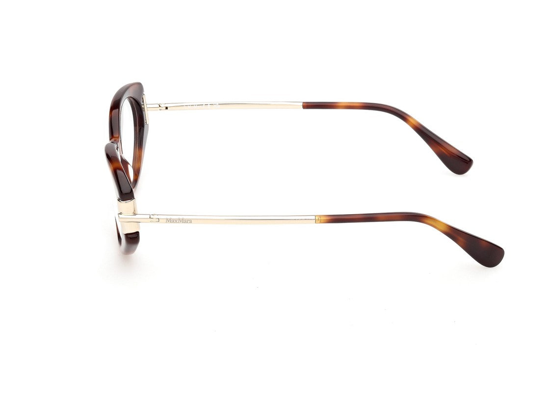 Max Mara Tortoiseshell Mm5225 Rounded Acetate Eyeglasses