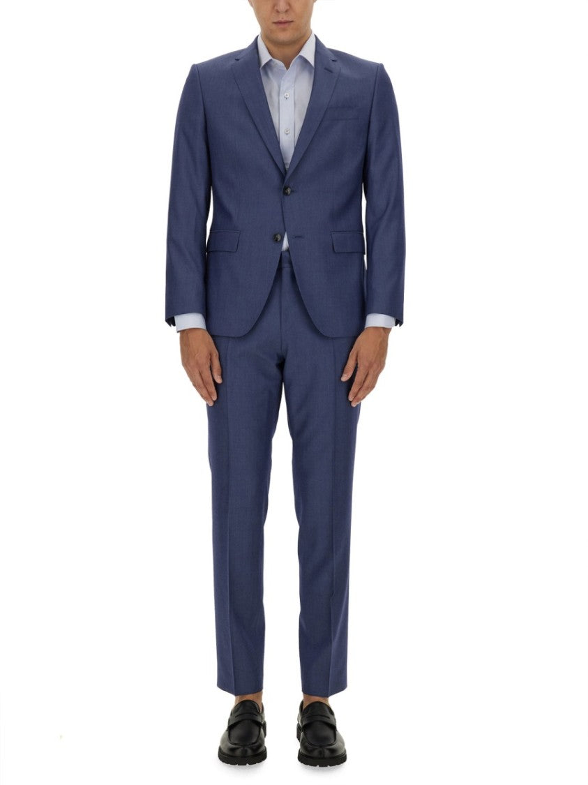 Boss Blue Tailored Slim Fit Suit