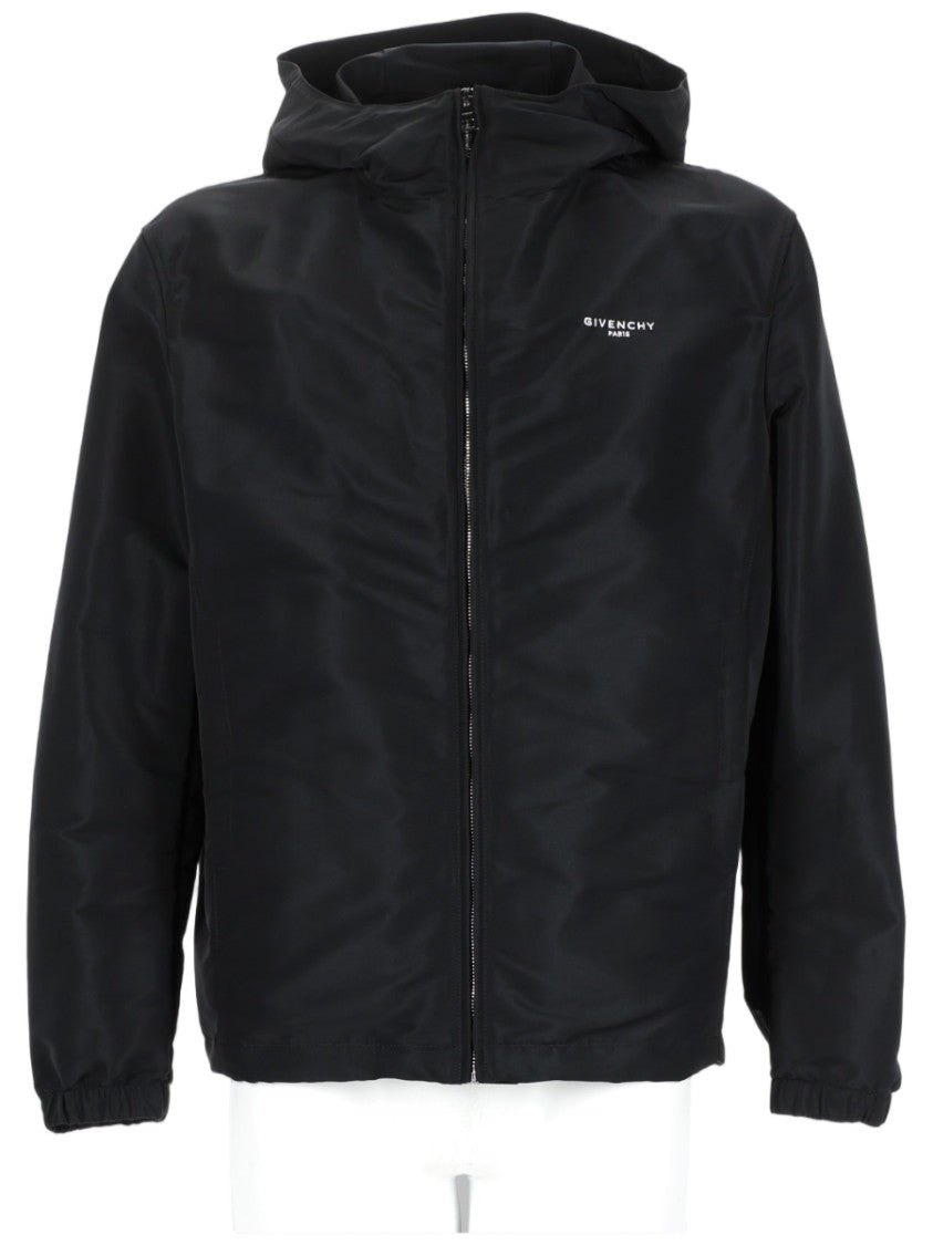 Givenchy Windbreaker Jacket With Logo Detail And Front Zipper Closure