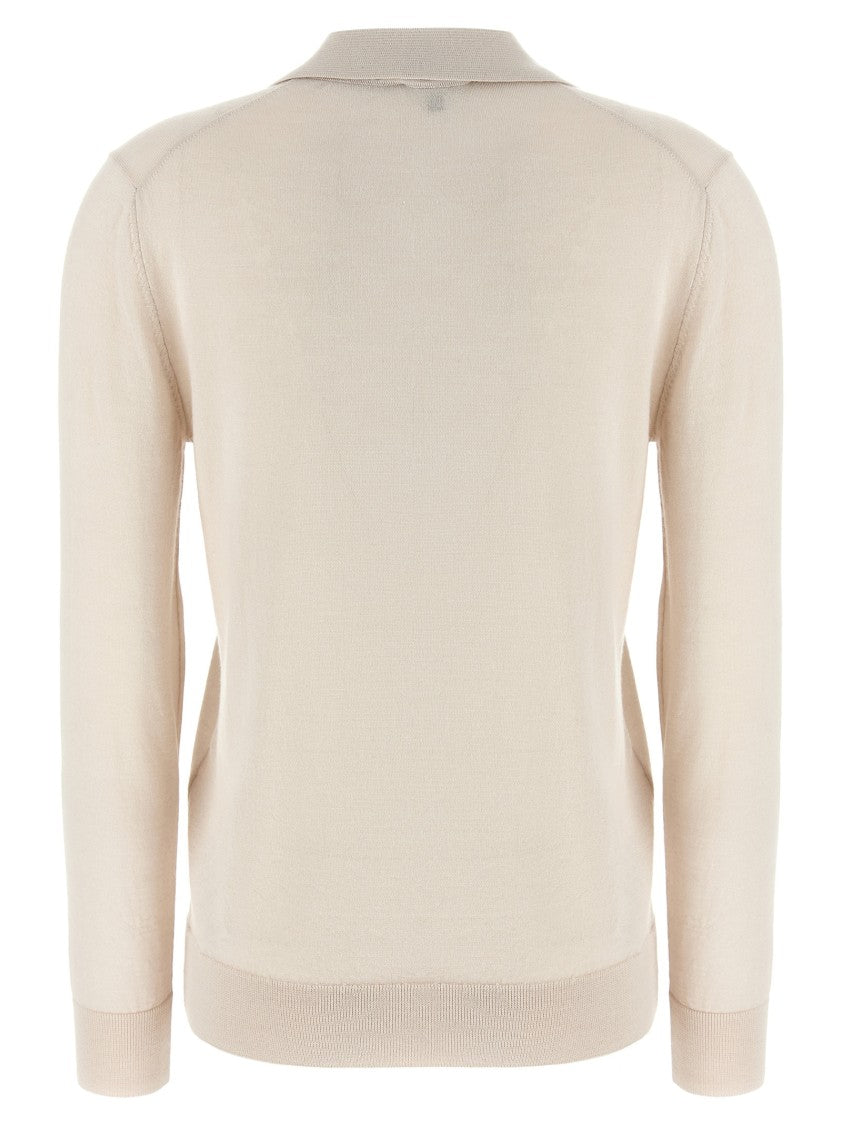 Brioni Cashmere And Silk Polo Shirt