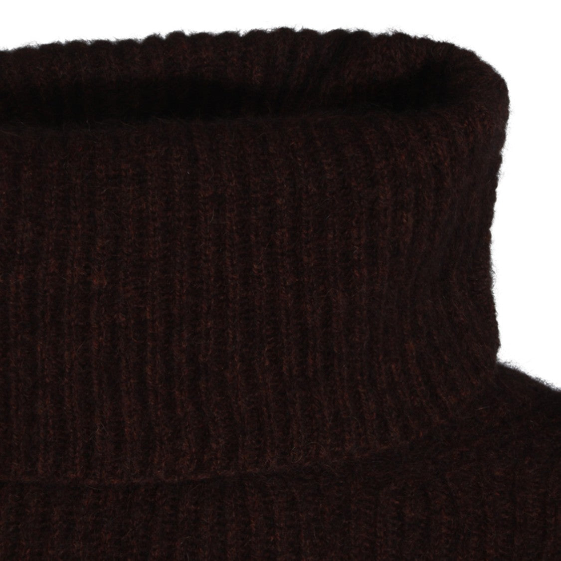 Uma Wang High Turtleneck Ribbed Knit Sweater