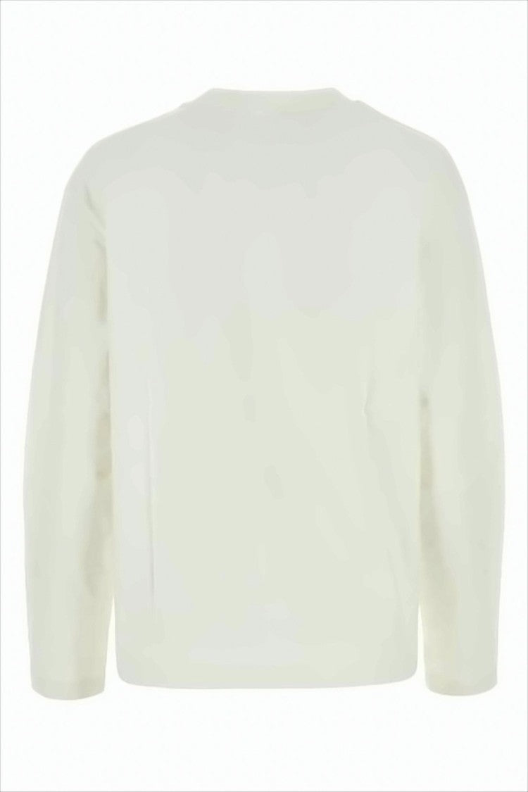 Jil Sander Cropped Long-Sleeved Top With Minimalist Design And Logo