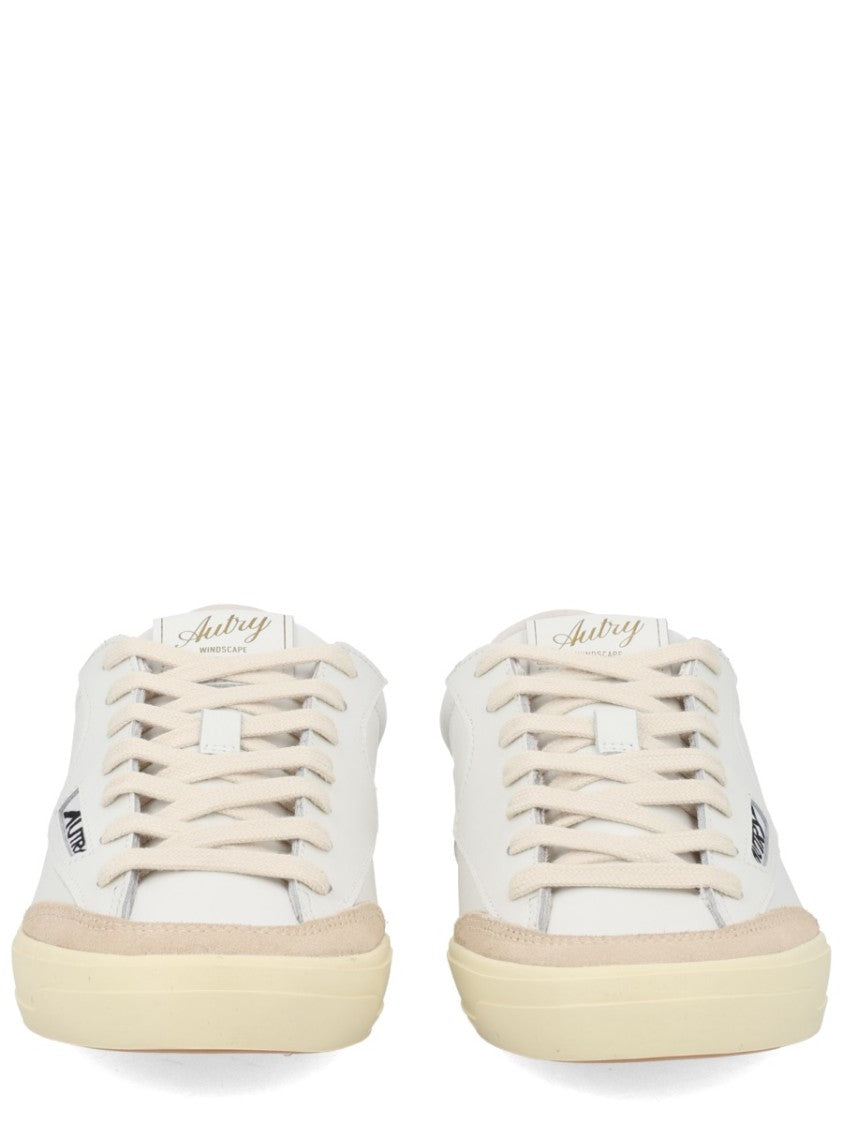 Autry White Windscape Low Suede Sneakers