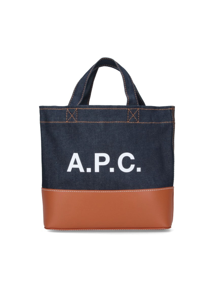 A.P.C. Mini Tote Bag "Axel" – Blue