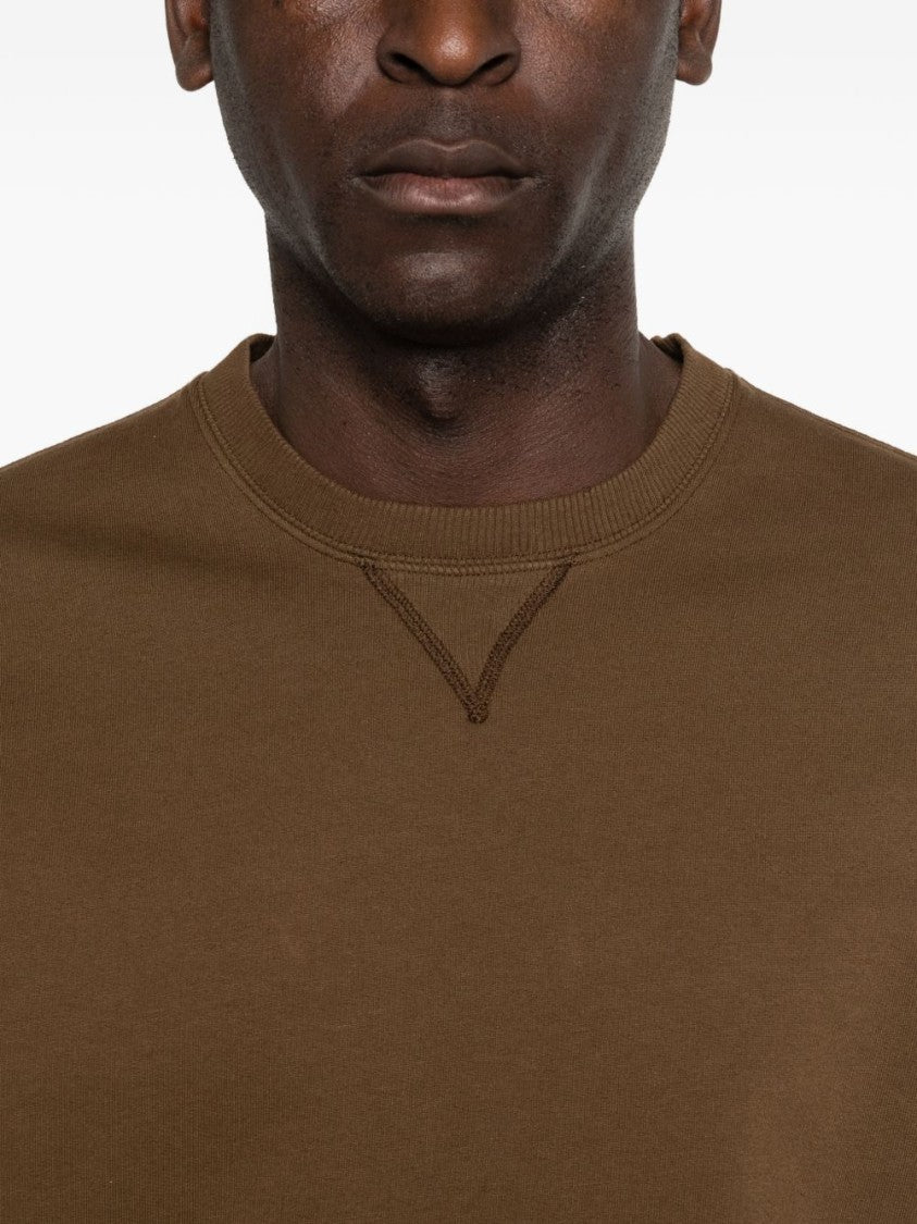 Tom Ford Brown Embroidered Logo Crewneck Sweater