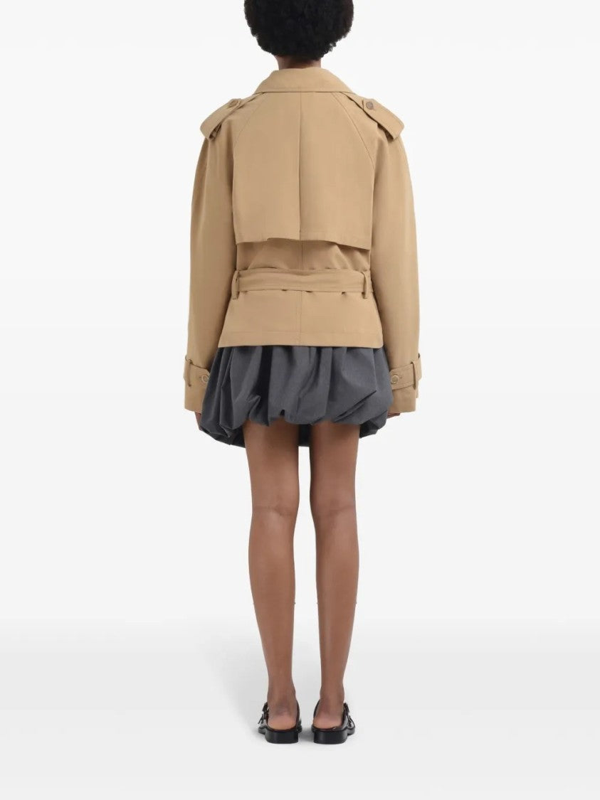Marni Double-Breasted Cropped Jacket With Belted Waist