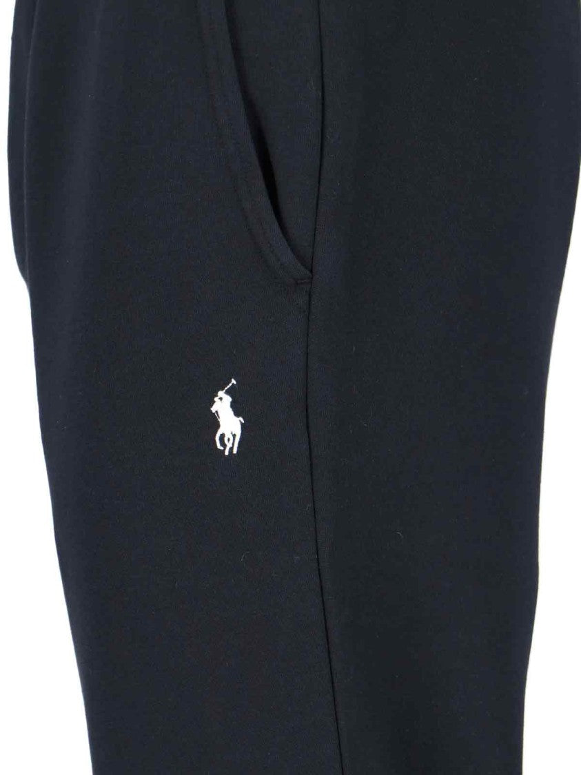 Polo Ralph Lauren Black Elastic Waist Drawstring Track Trousers