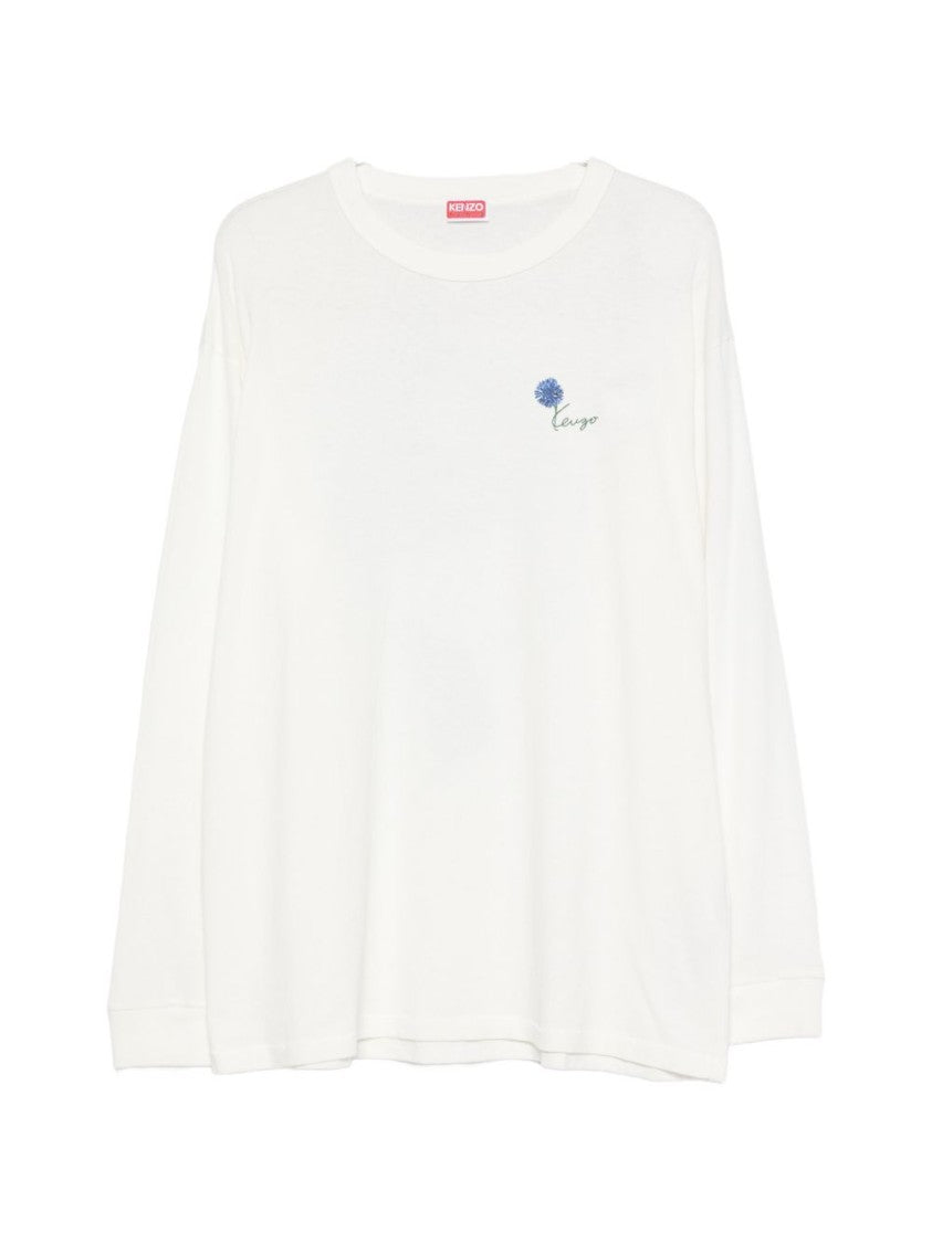 Kenzo Graphic Print Crew Neck Cotton T-Shirt