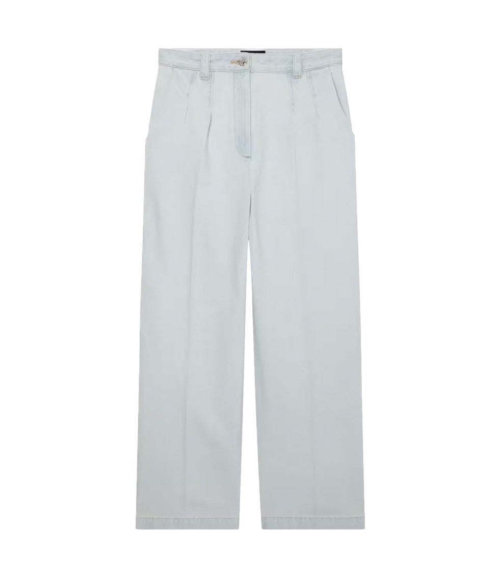 A.P.C. Bleached-Out Japanese Denim Loose-Fit Trousers
