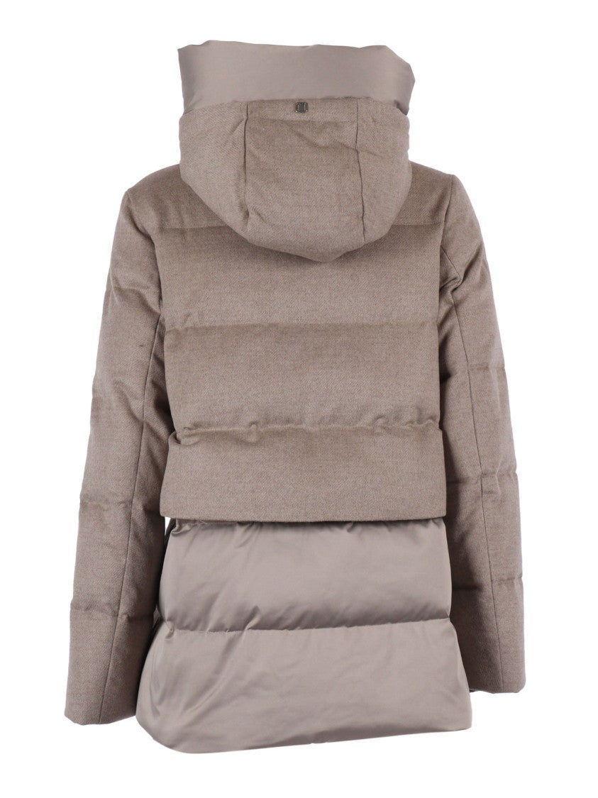 Duno Wool-Blend Long Coat With Classic Collar And Button Closure