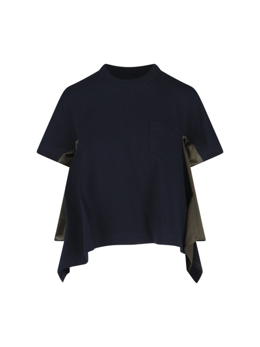 Sacai Asymmetric T-Shirt – Blue