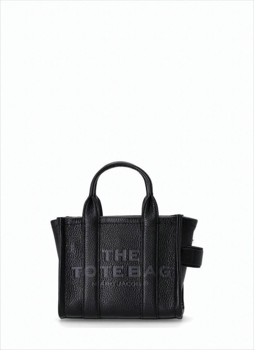 Marc Jacobs Textured Cow Leather Tote Bag With Embossed Branding