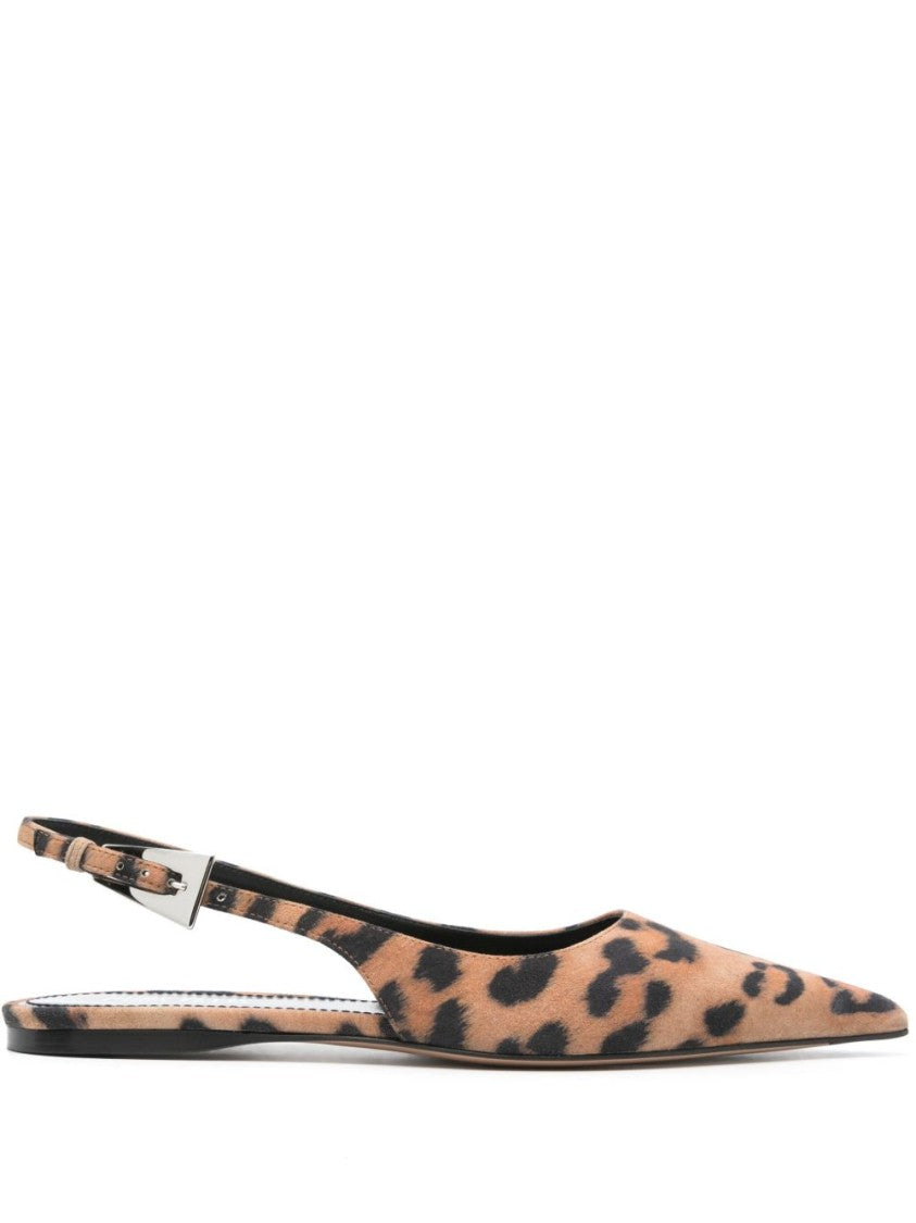 Paris Texas Pointed Toe Slingback Flats