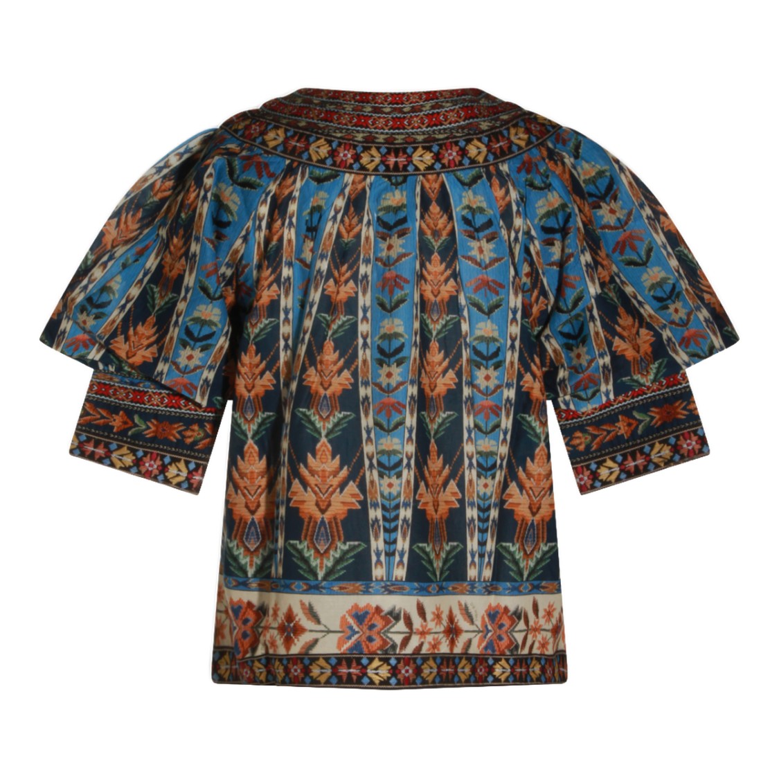 Farm Rio Intricately Embroidered Bohemian Top