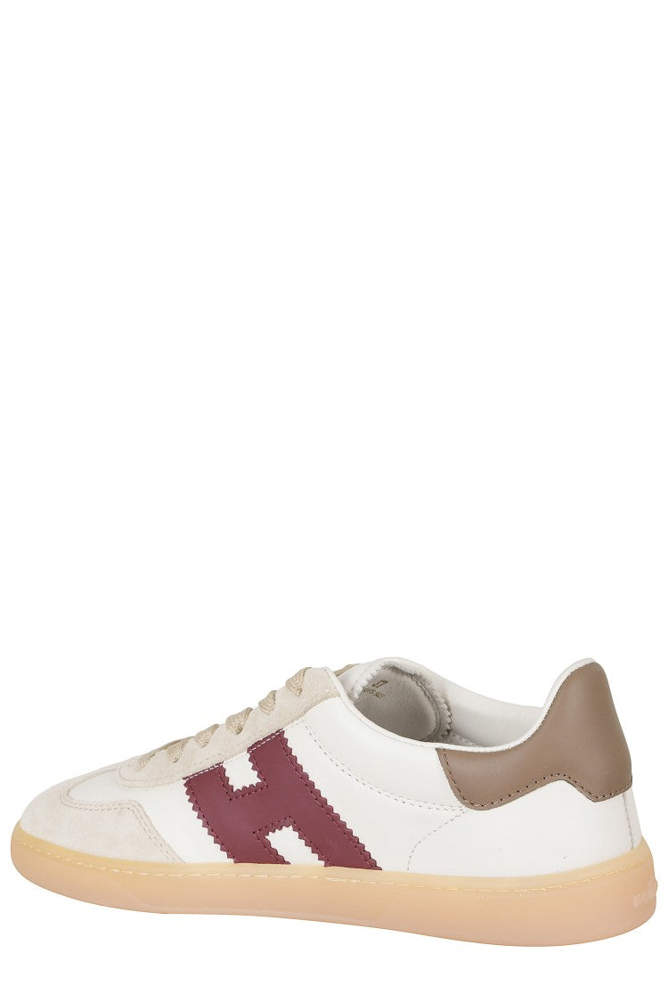 Hogan Cool Leather Accent Low-Profile Leather Sneakers