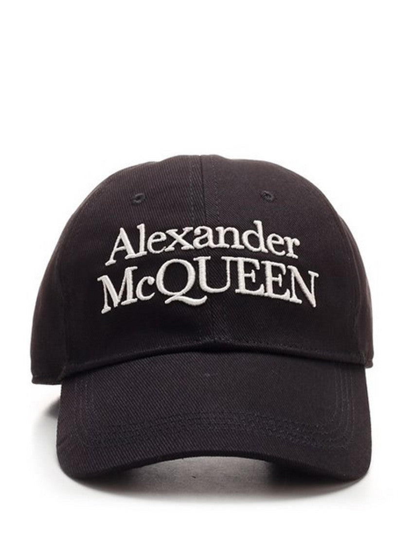 Alexander Mcqueen Black Logo Hat