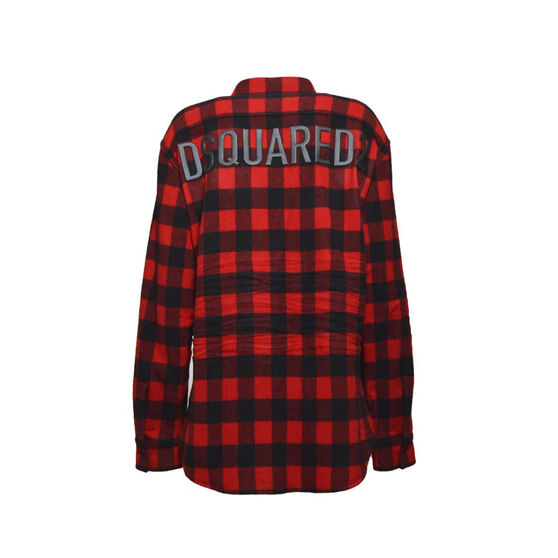 Dsquared2 Red And Black Checked Wool Shirt