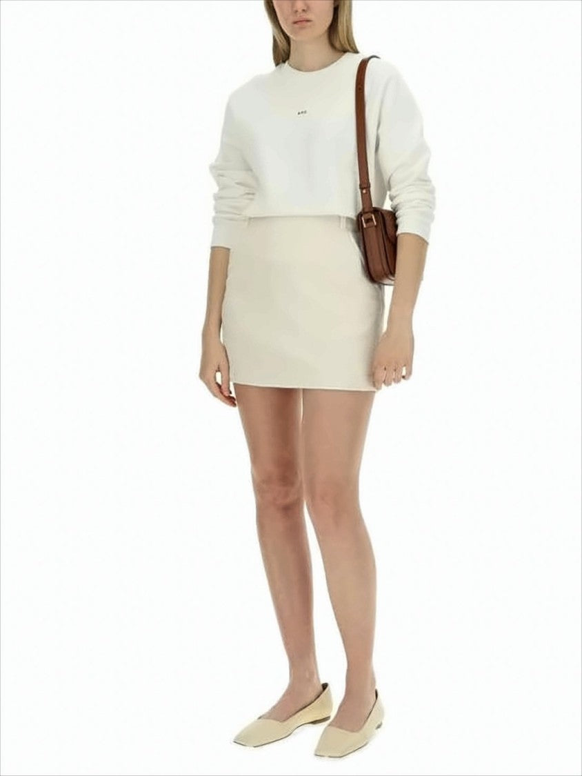 A.P.C. Light Beige Short Skirt