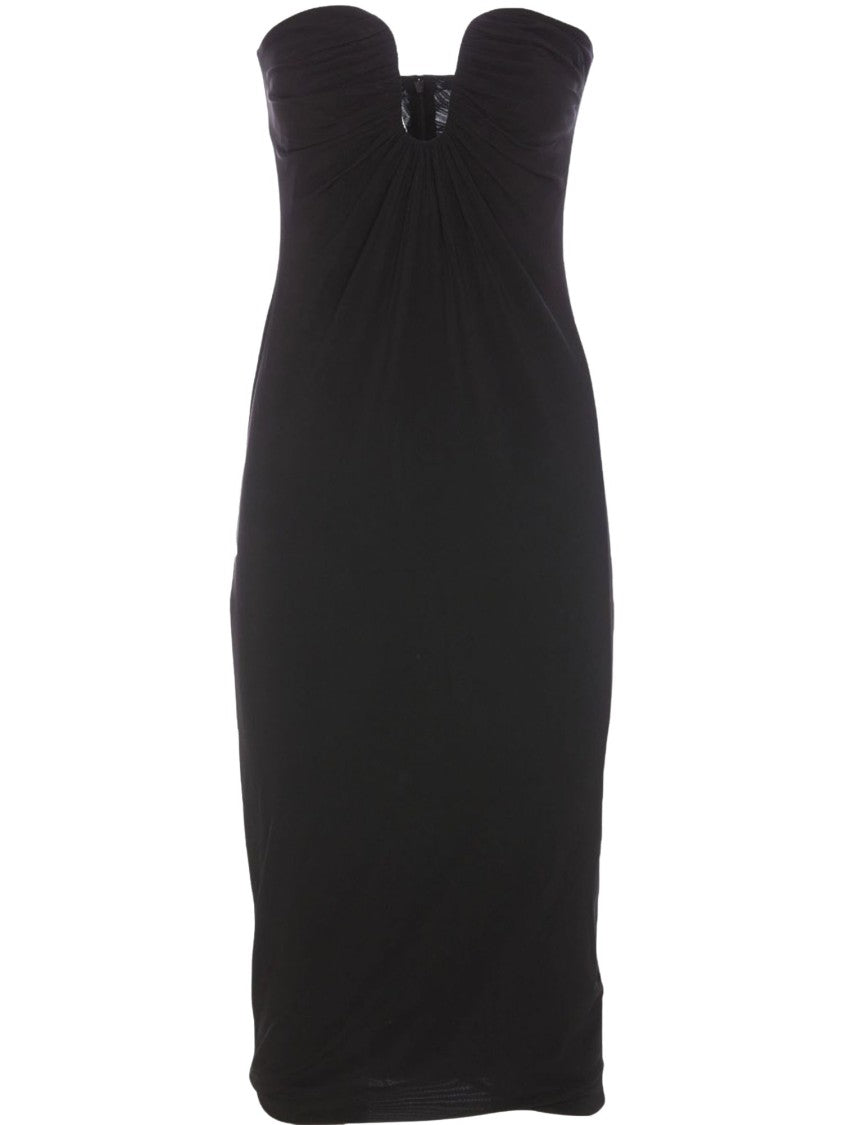 Pinko Stretch Viscose Midi Dress