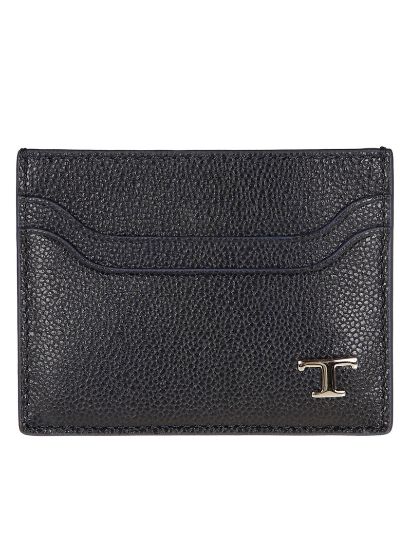 Tod's Tsy Textured Calf Leather Card Case