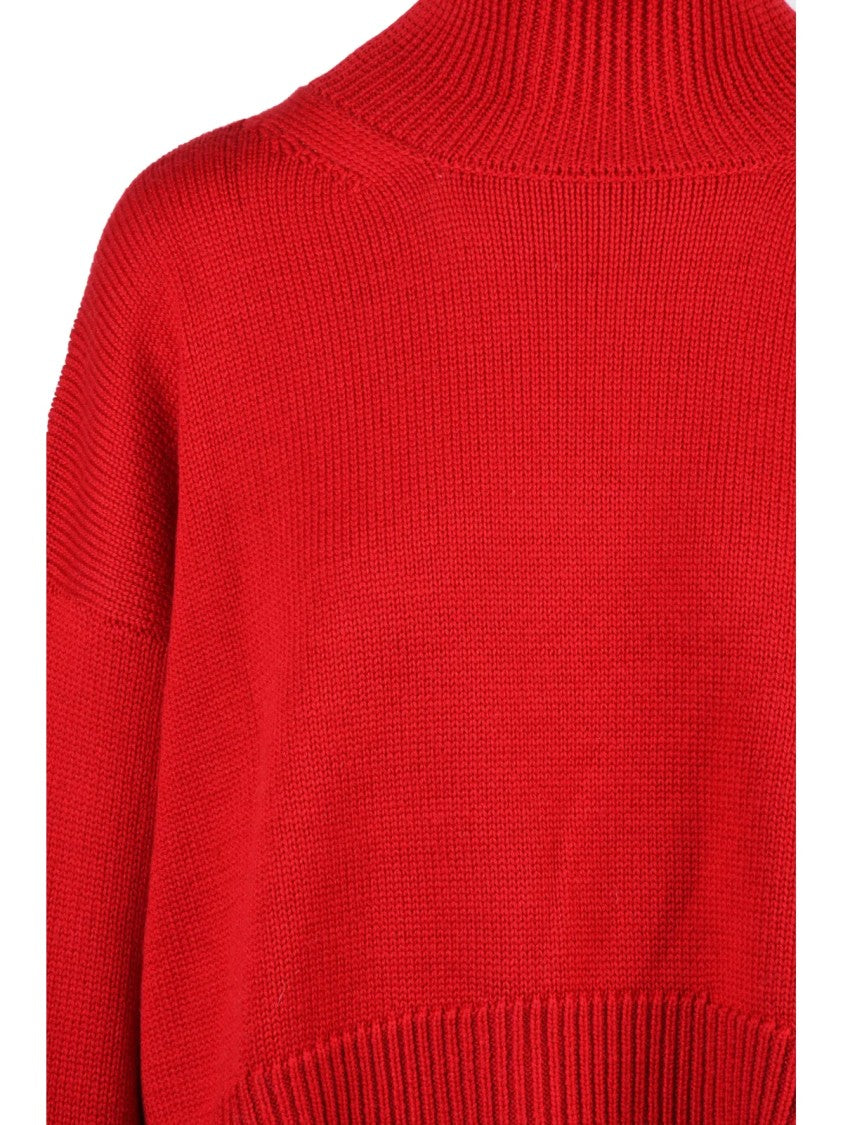 Dondup Asymmetrical High Neck Sweater