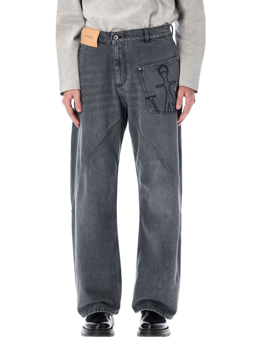 J. W. Anderson Cotton Twisted Workwear Denim Pants