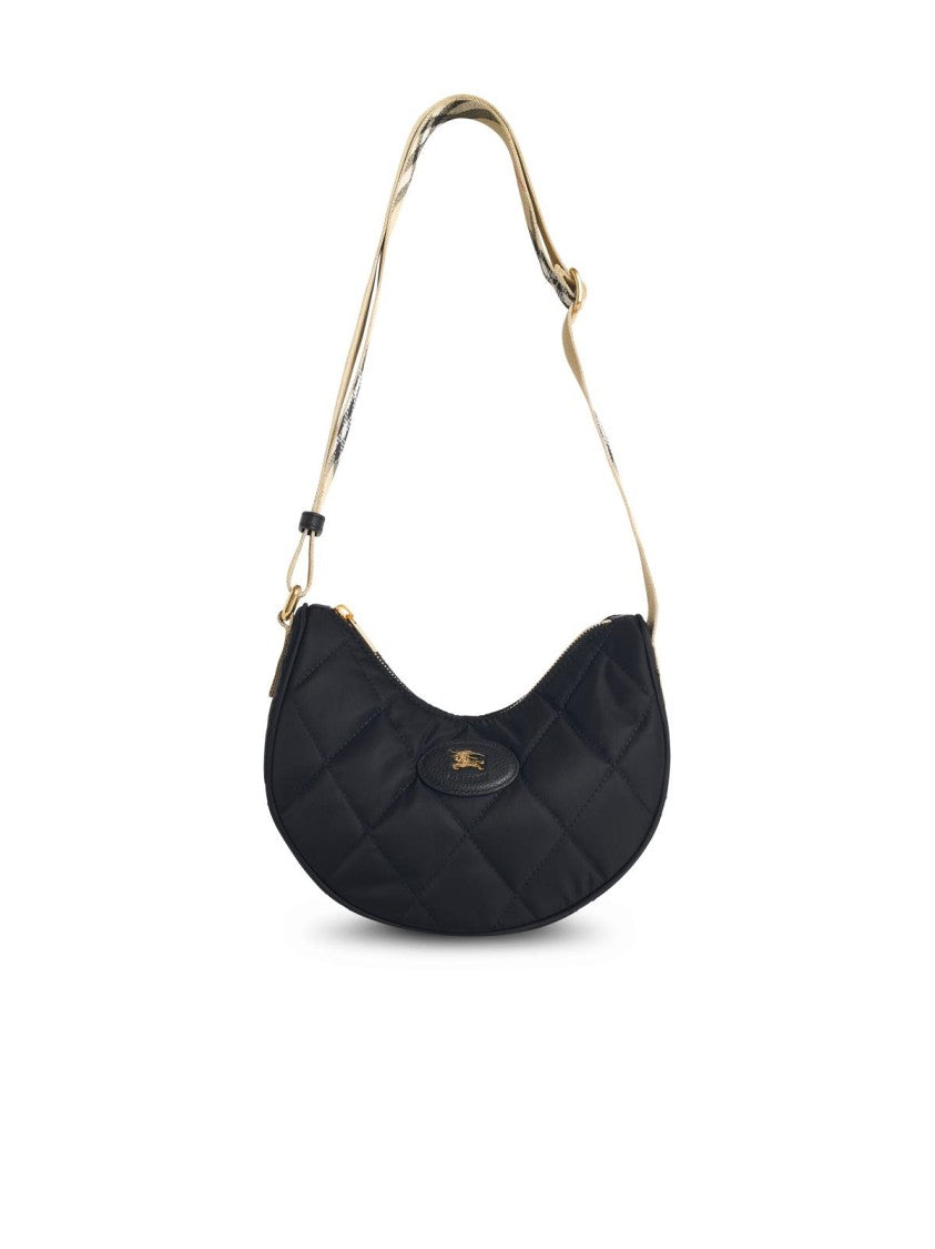 Burberry 'Horseshoe' Black Fabric Bag