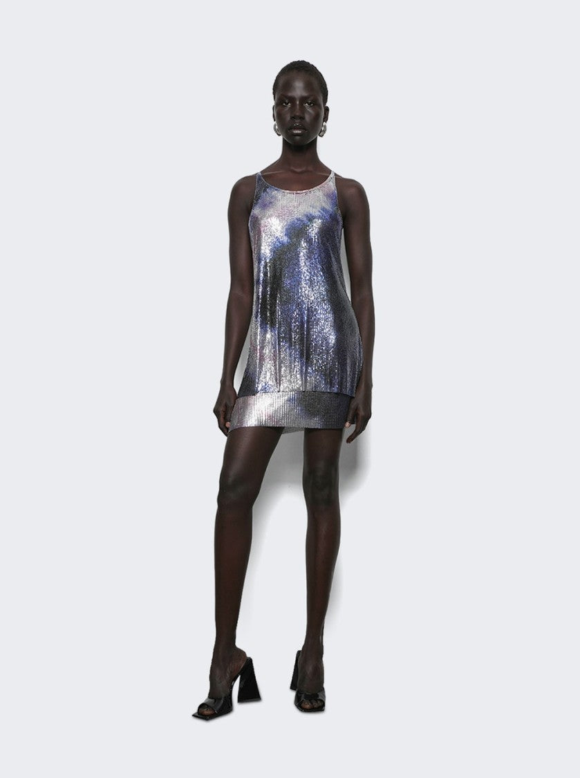Rabanne Haut Tank Top Tie And Dye Blue