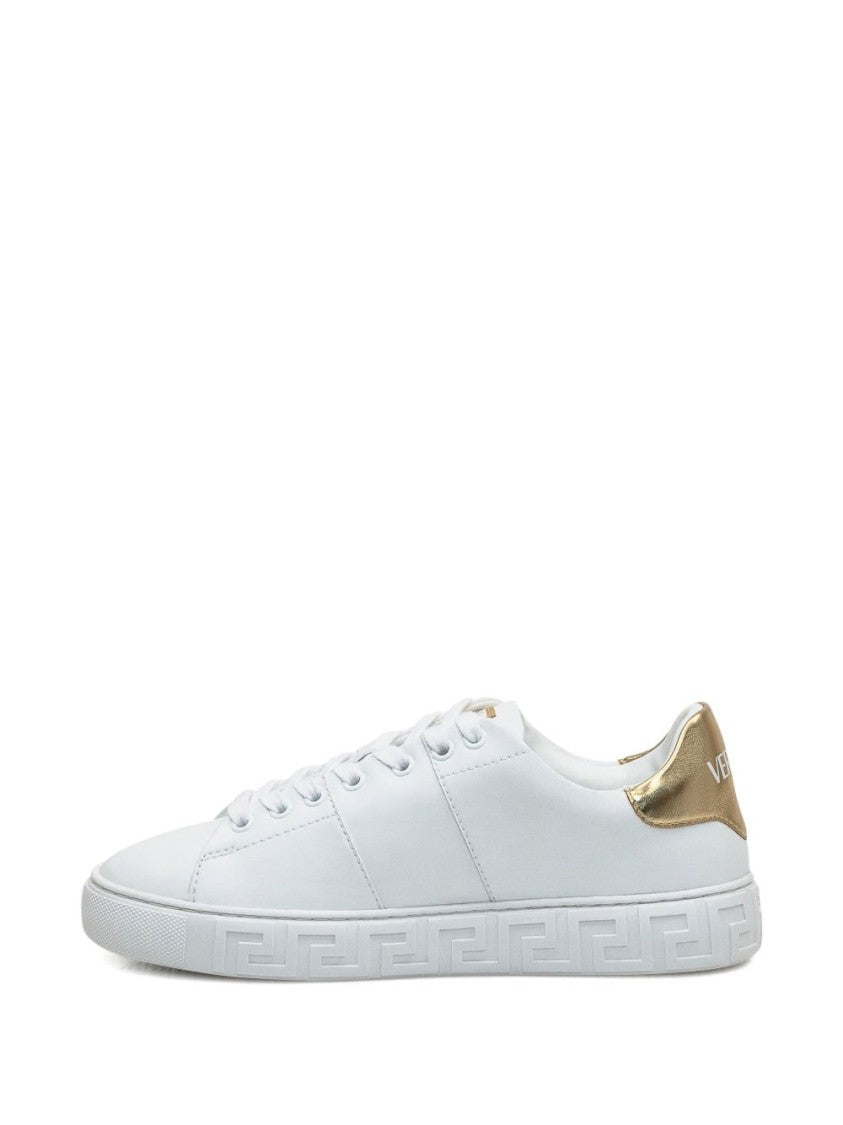 Versace White Leather Sneakers