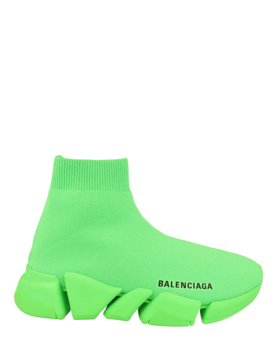 Balenciaga Sock-Like Knit Sneakers With Ribbed Ankle Collar And Chunky Sole