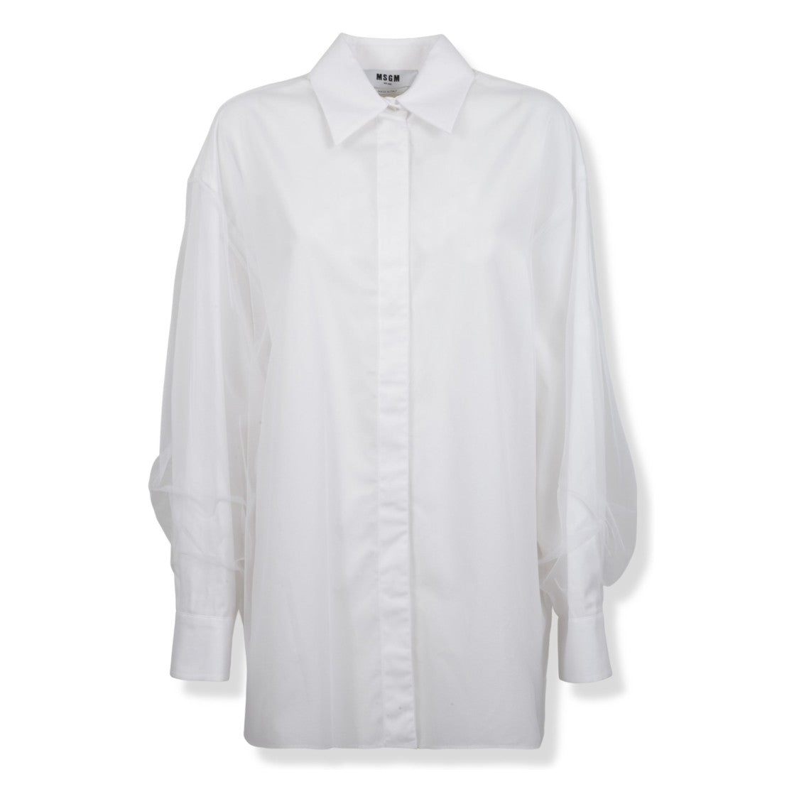 Msgm Structured Collar Button-Down Women's Shirt