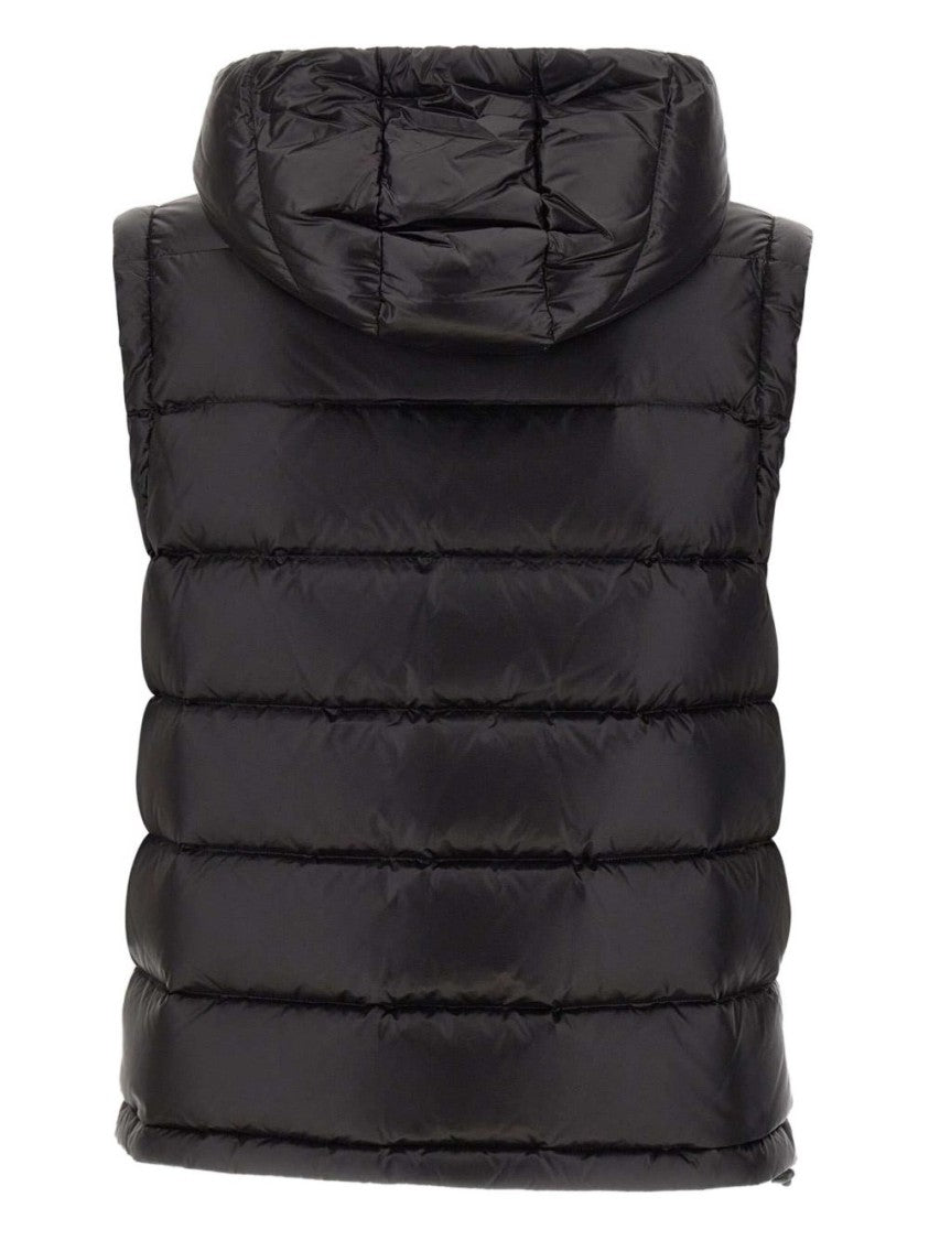 Peuterey Hooded Padded Vest With Horizontal Quilting