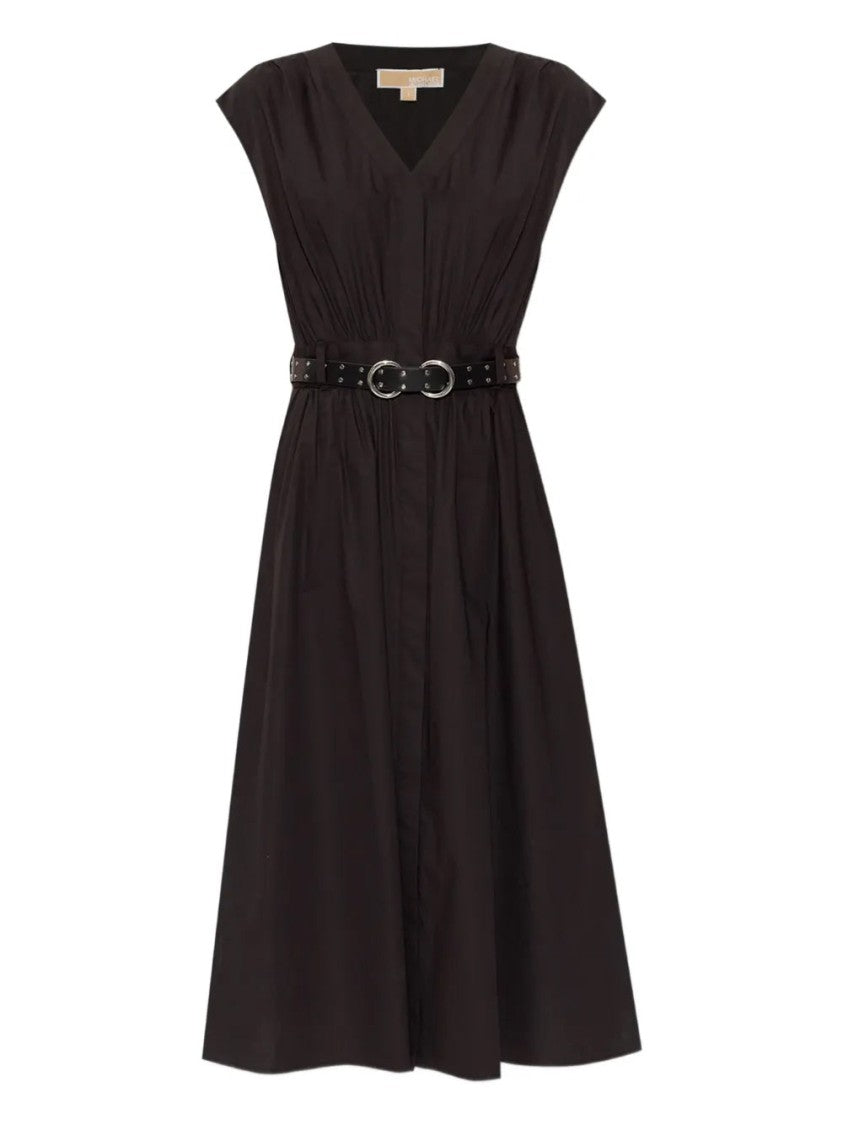 Michael Kors Poplin Midi Dress